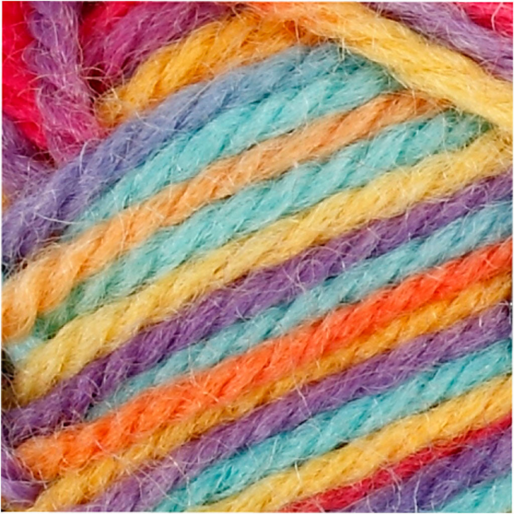 Melbourne ullgarn, L: 92 M, multicolour, 50 g/ 1 nystan [HOB-44796]