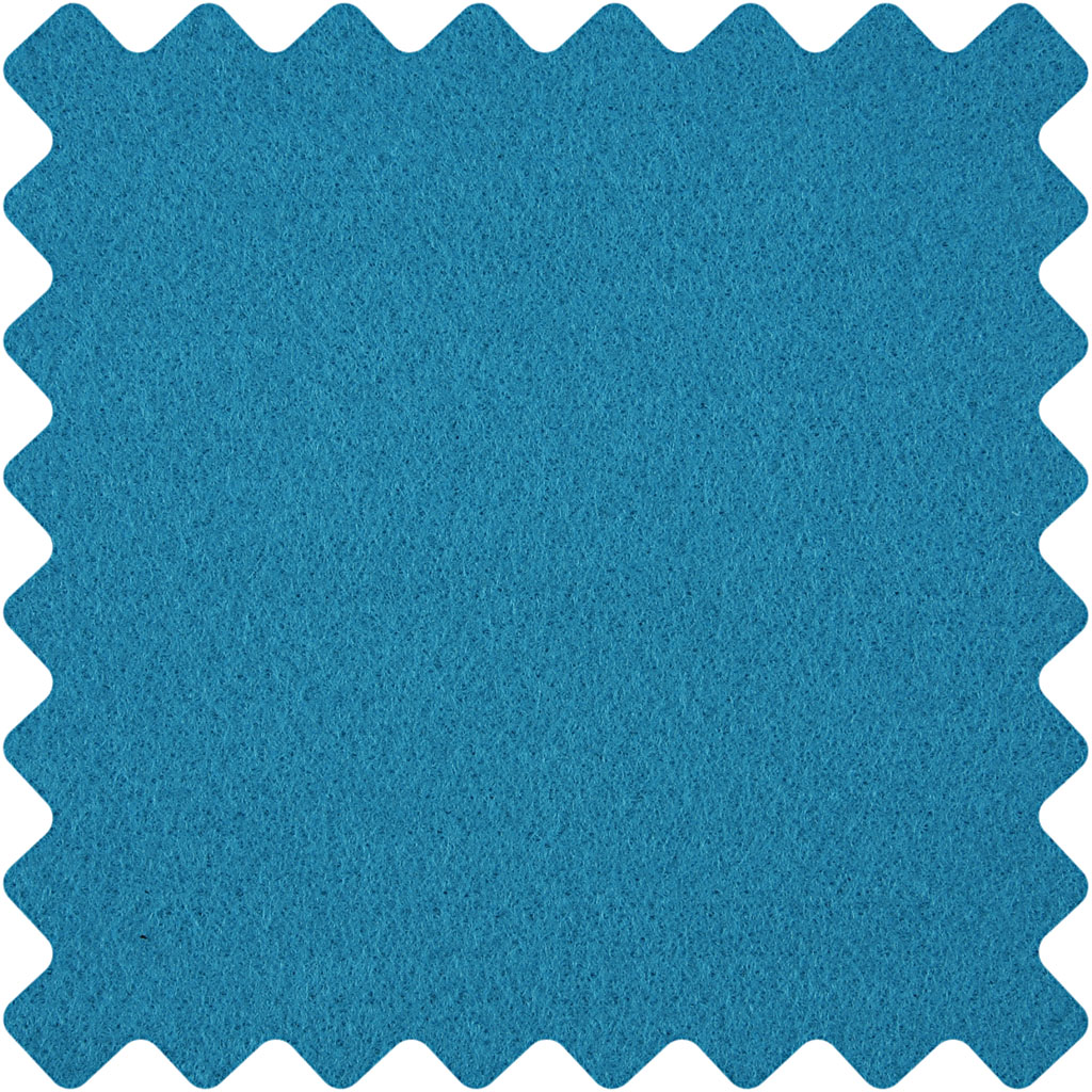Hobbyfilt, B: 45 cm, tjocklek 1,5-2 mm, 180-200 g, turkos, 5 m/ 1 rl. [HOB-45041]
