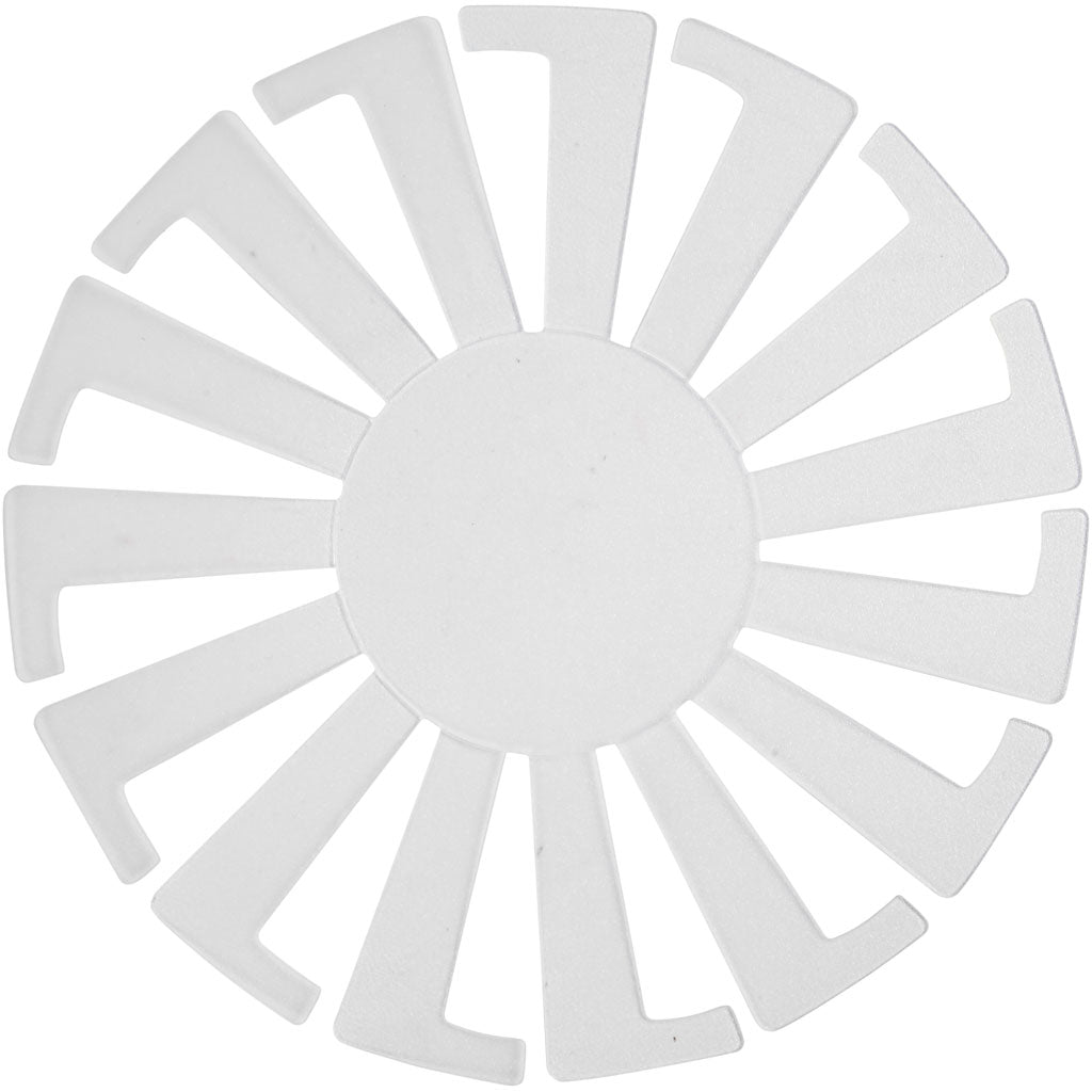 Basket Weaving Template, H: 6 cm, dia. 8 cm, transparent, 10 pc