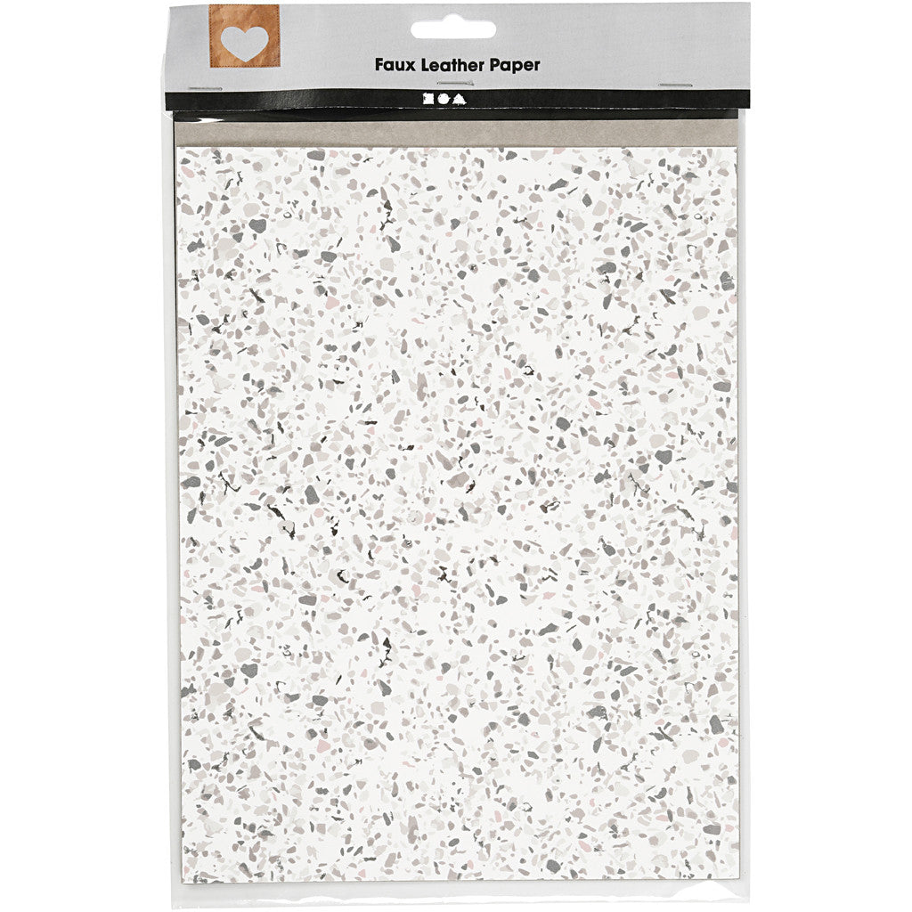 Läderpapper, ark 21x27,5+21x28,5+21x29,5 cm, tjocklek 0,55 mm, enfärgad,folie,tryck, 3 ark/ 1 förp. [HOB-498834]