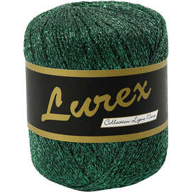 Lurex Garn, L: 160 M, grön, 25 g/ 1 nystan [HOB-421472]