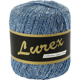 Lurex Garn, L: 160 M, ljusblå, 25 g/ 1 nystan [HOB-421473]