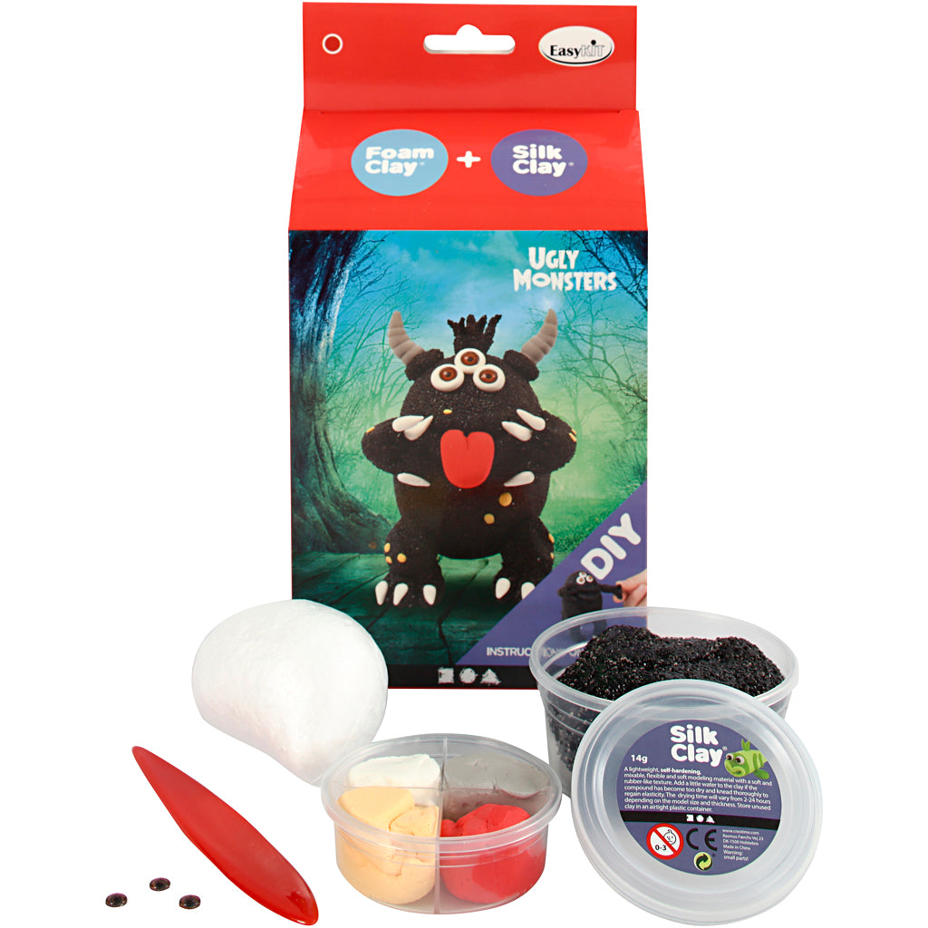 Funny Friends, monster, svart, 1 förp. [HOB-100617]