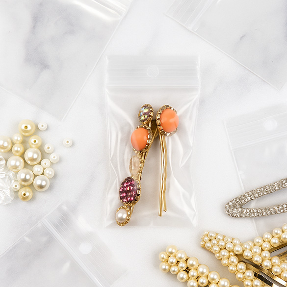 Blixtlåspåsar 5x7,5cm PE 100 mikron (100 st) [4PR23]