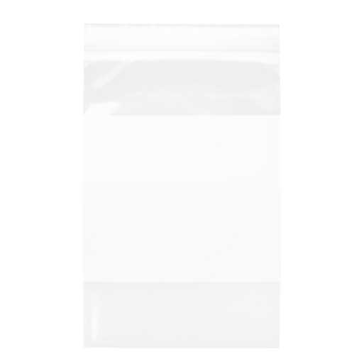 Blixtlåspåsar med Skrivfält 15x23cm PE 100 mikron (100 st) [4WE69]