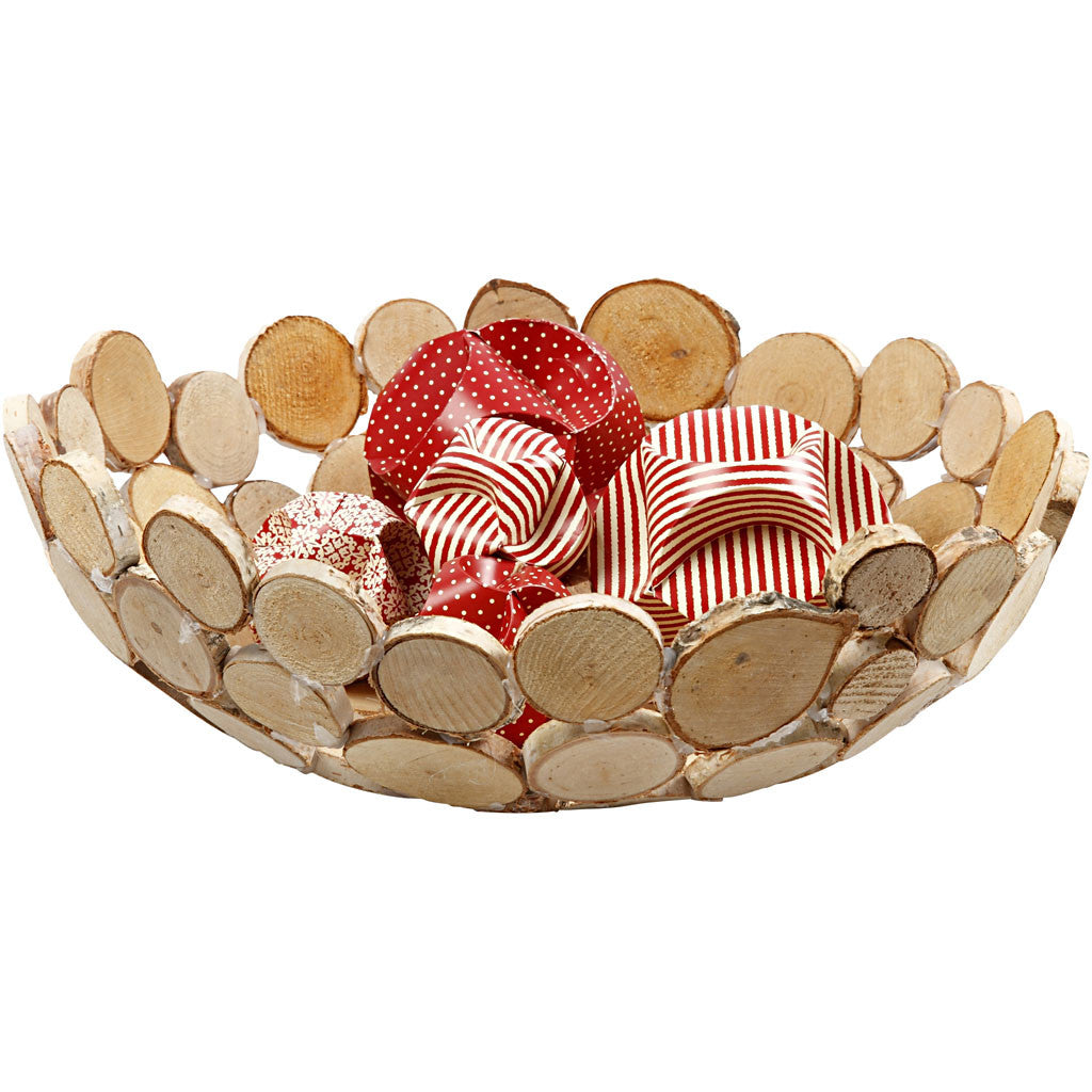 Trämix, Dia. 25-45 mm, tjocklek 7 mm, ca. 140 st., 600 g/ 1 förp. [HOB-502210]