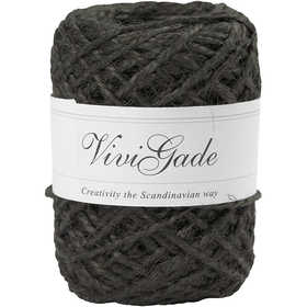 Naturhampa, tjocklek 1-2 mm, svart, 30 m/ 1 rl. [HOB-503243]