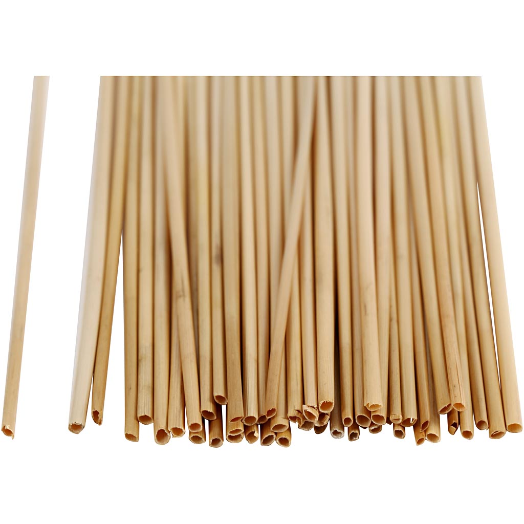 Halmstrå, L: 22 cm, tjocklek 1-3 mm, 50 st./ 1 förp. [HOB-50387]