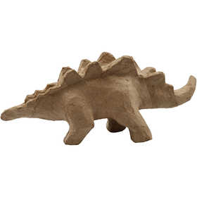 Dinosaurie av papier-maché, H: 9 cm, L: 21,9 cm, B: 4,5 cm, 1 st. [HOB-50715]