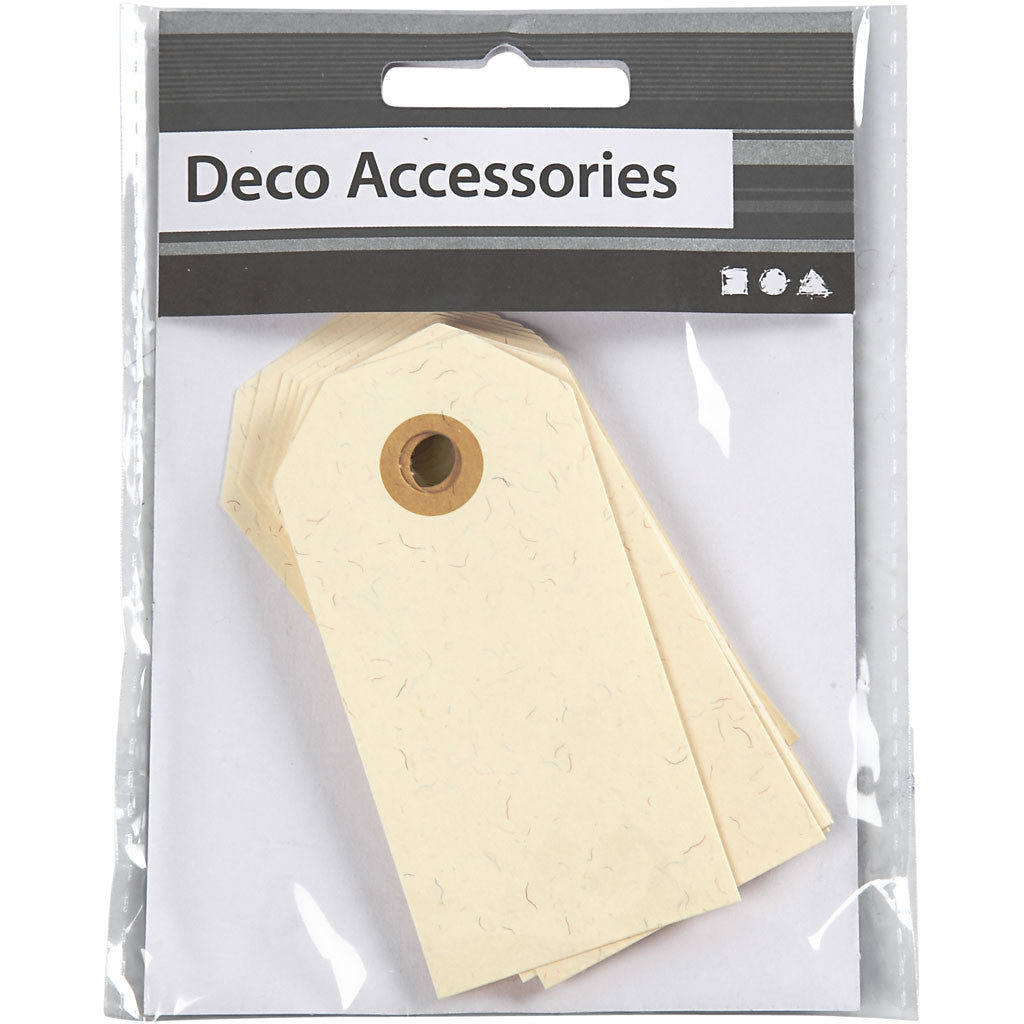 Manillamärken, stl. 4x8 cm, 250 g, cream, 1000 st./ 1 förp. [HOB-510041]