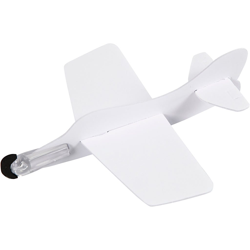 Flygplan, L: 11,5-19 cm, B: 11-17,5 cm, vit, 50 st./ 1 förp. [HOB-51234]