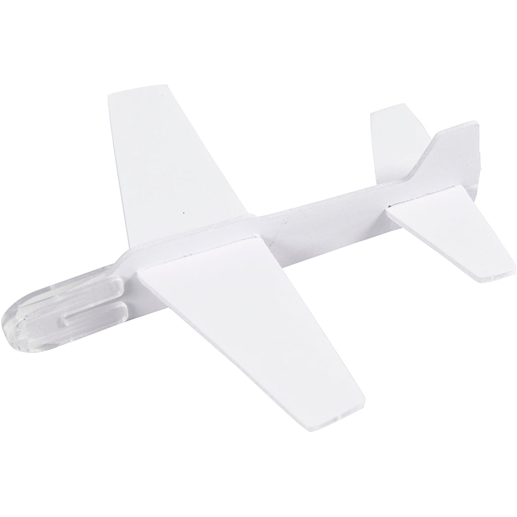 Flygplan, L: 11,5-19 cm, B: 11-17,5 cm, vit, 50 st./ 1 förp. [HOB-51234]