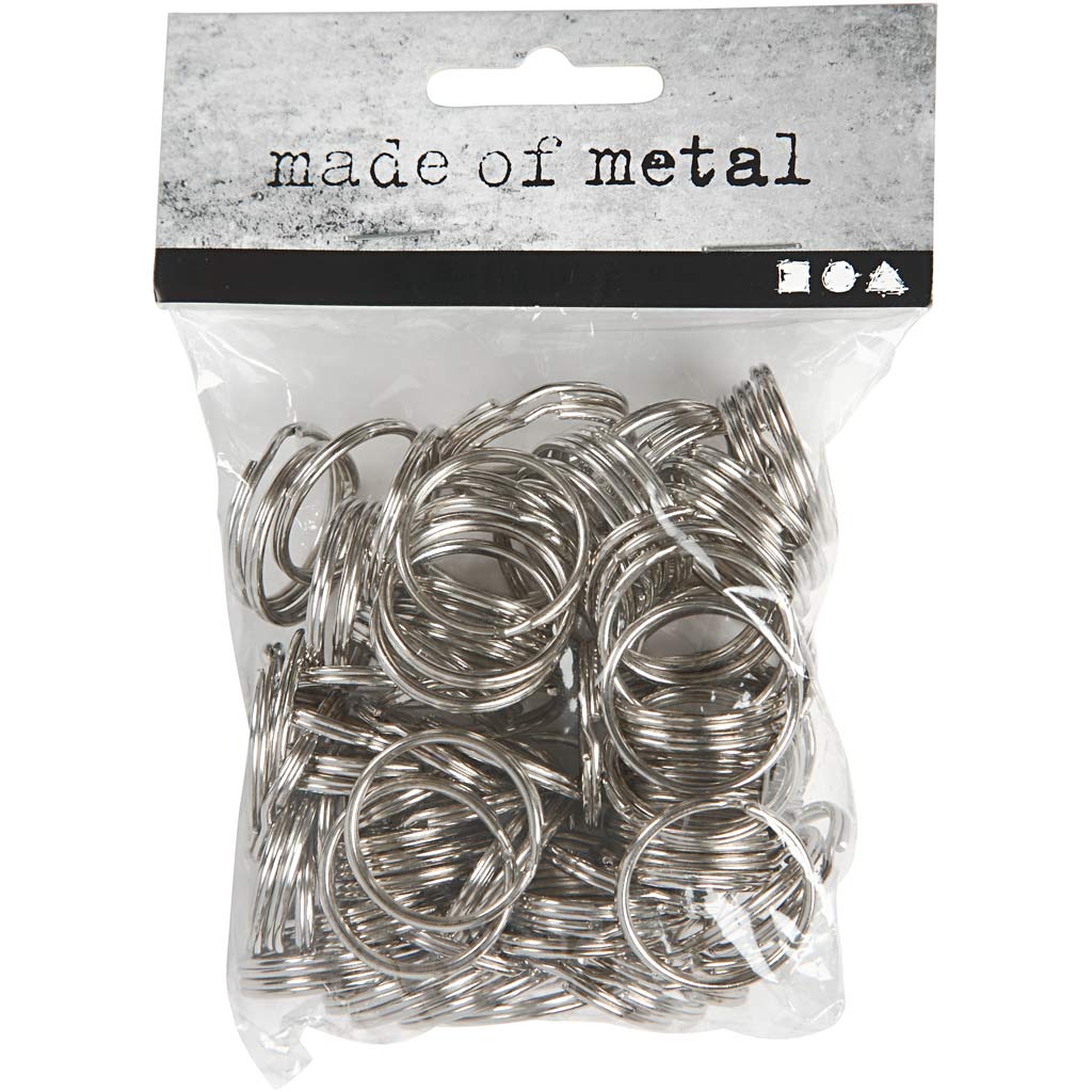 Nyckelringar, Dia. 25 mm, 100 st./ 1 förp. [HOB-51275]