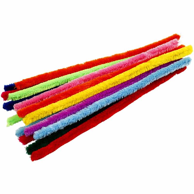 Piprensare, L: 30 cm, tjocklek 15 mm, mixade färger, 15 mix./ 1 förp. [HOB-51638]
