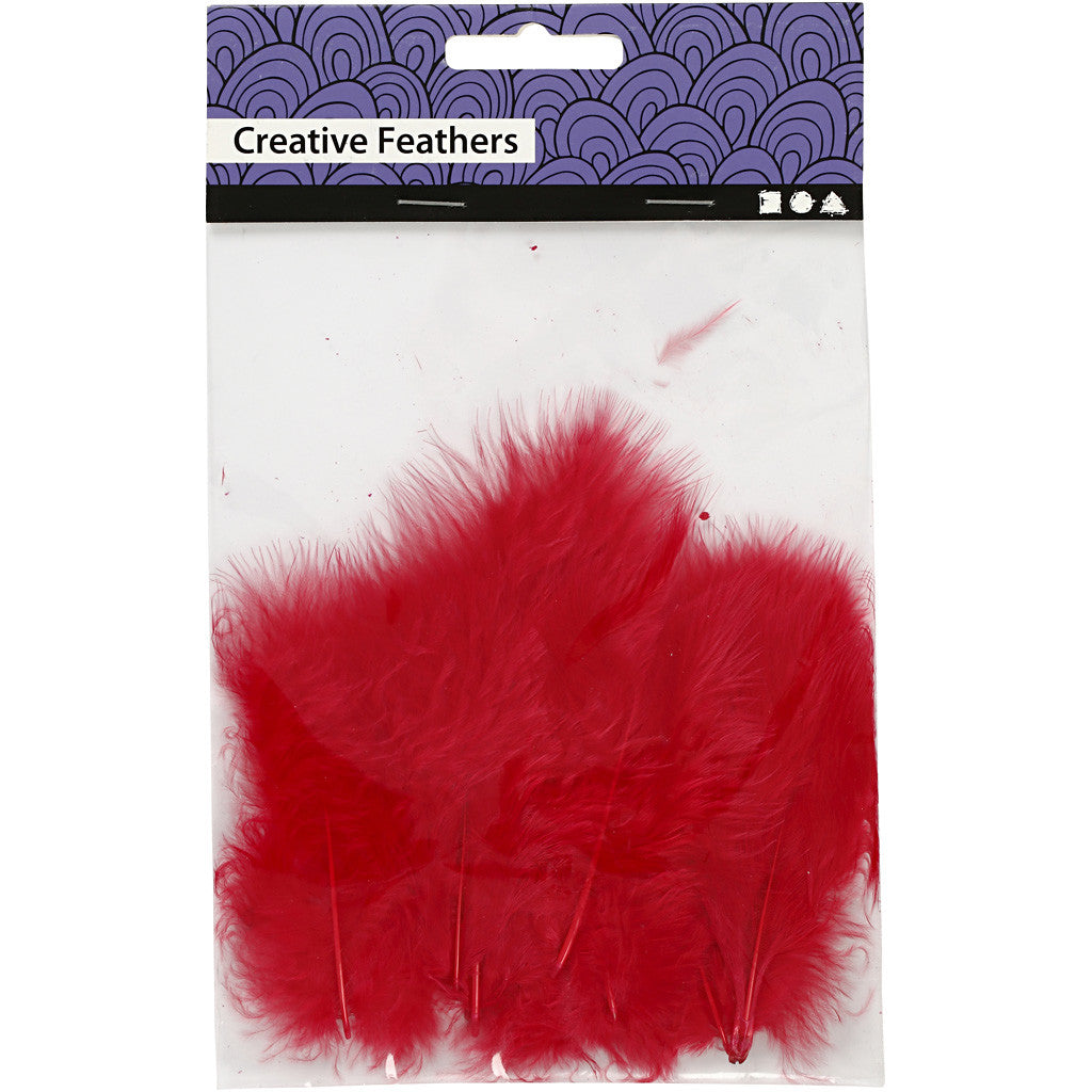 Dun, stl. 5-12 cm, röd, 15 st./ 1 förp. [HOB-51696]