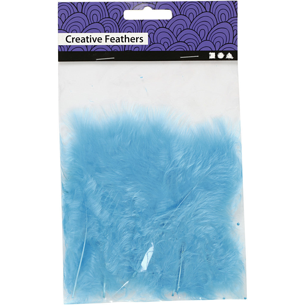 Dun, stl. 5-12 cm, turkos, 15 st./ 1 förp. [HOB-51698]