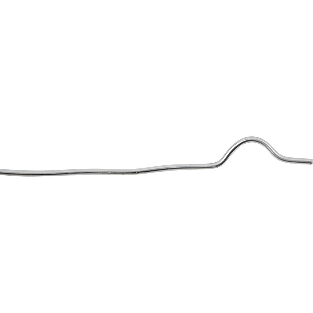 Aluminiumtråd, rund, tjocklek 2 mm, silver, 100 m/ 1 rl. [HOB-51715]