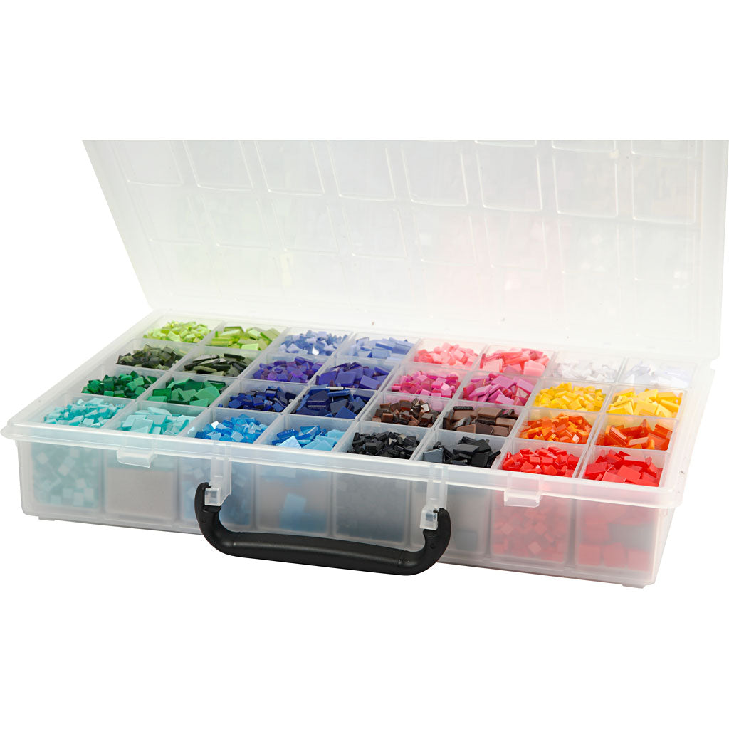 Minimosaik, stl. 5x5+10x10 mm, tjocklek 2 mm, 32x25 g/ 1 förp. [HOB-51922]