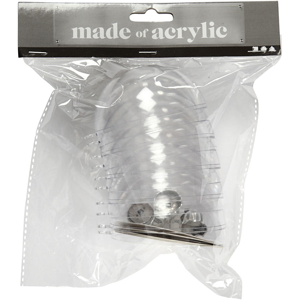 Deko-kula, Dia. 8 cm, transparent, 5 st./ 1 förp. [HOB-52141]