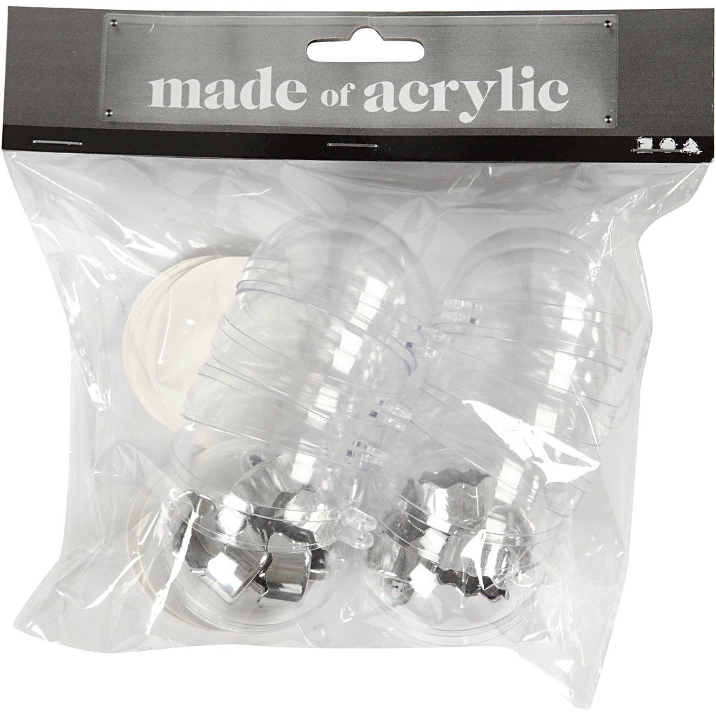 Deko-kula, Dia. 5 cm, transparent, 10 st./ 1 förp. [HOB-52143]