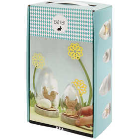 Kupa med invändig dekoration, H: 12+15,5 cm, 2 st./ 1 förp. [HOB-52188]