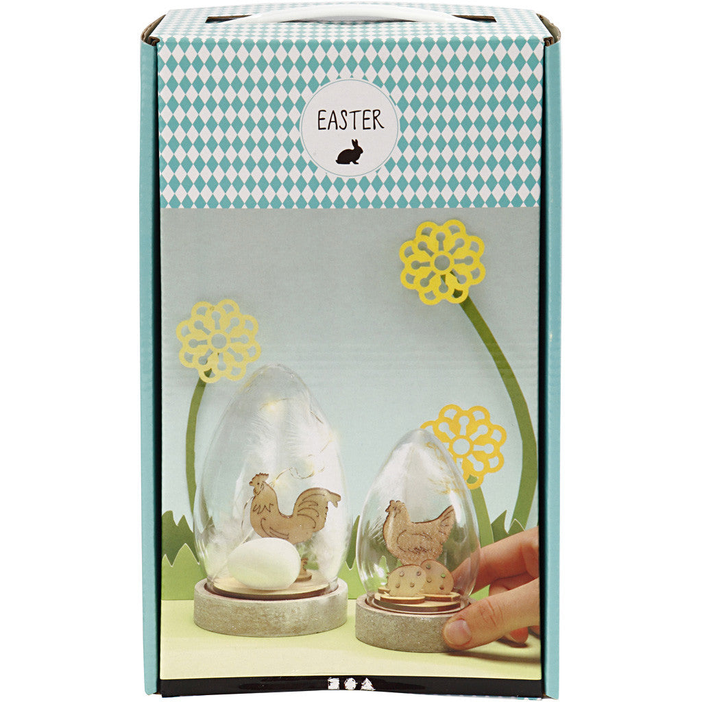 Kupa med invändig dekoration, H: 12+15,5 cm, 2 st./ 1 förp. [HOB-52188]