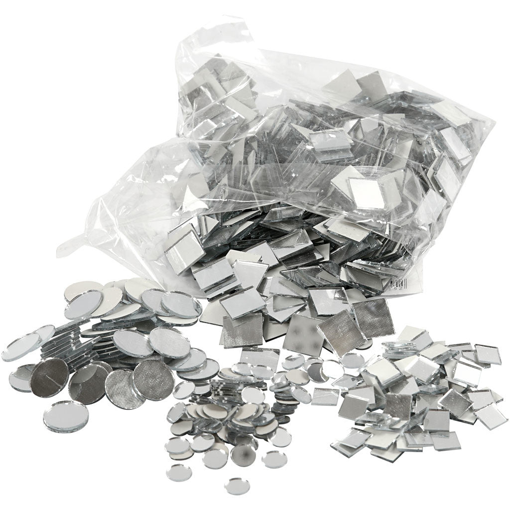 Spegelmosaik, Dia. 10-18 mm, tjocklek 2 mm, 1900 st./ 1 förp. [HOB-52299]