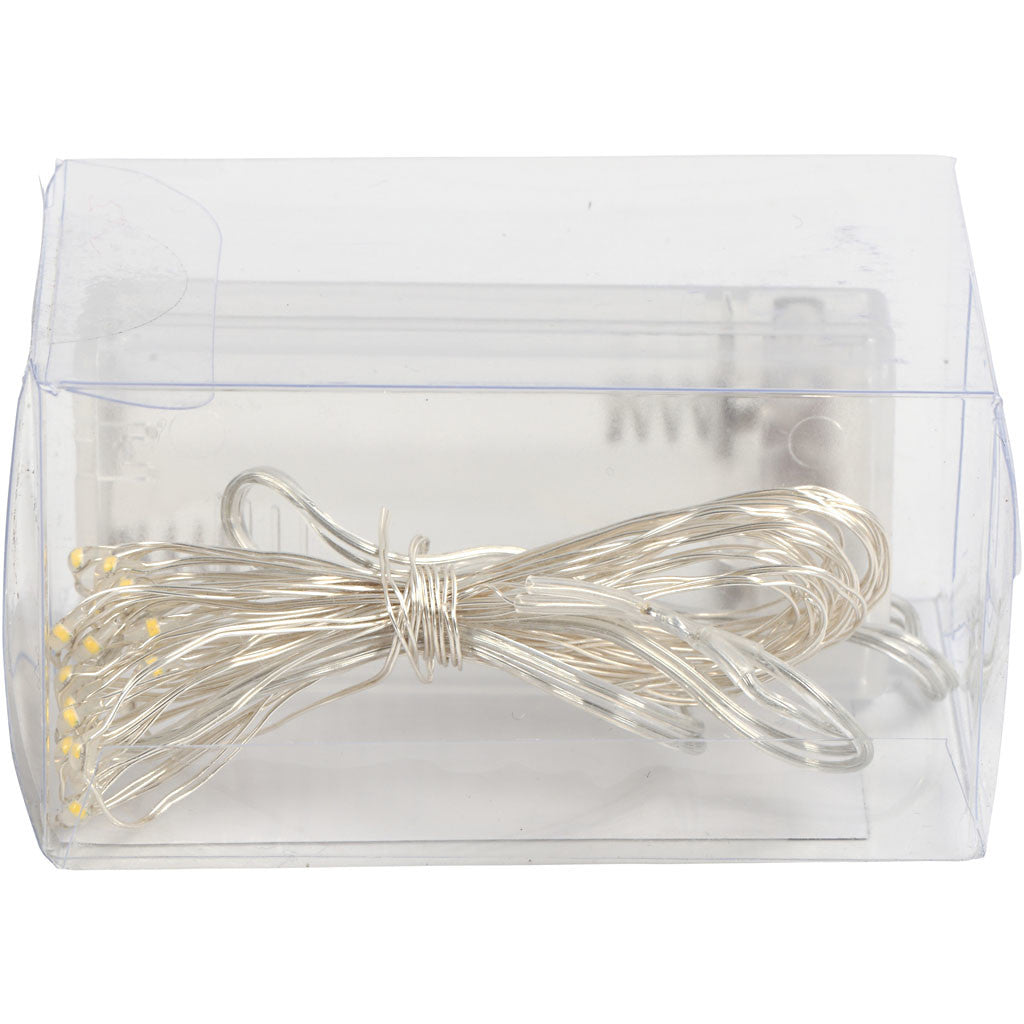 LED ljusslinga, L: 3,15 M, silver, 1 st. [HOB-52329]