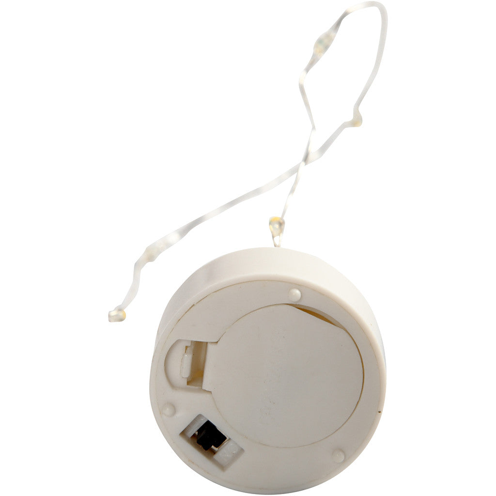 LED ljusslinga, L: 27 cm, silver, 1 st. [HOB-52355]