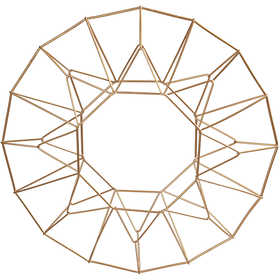 Metallornament, ring/krans, Dia. 28 cm, mässing, 1 st. [HOB-52361]