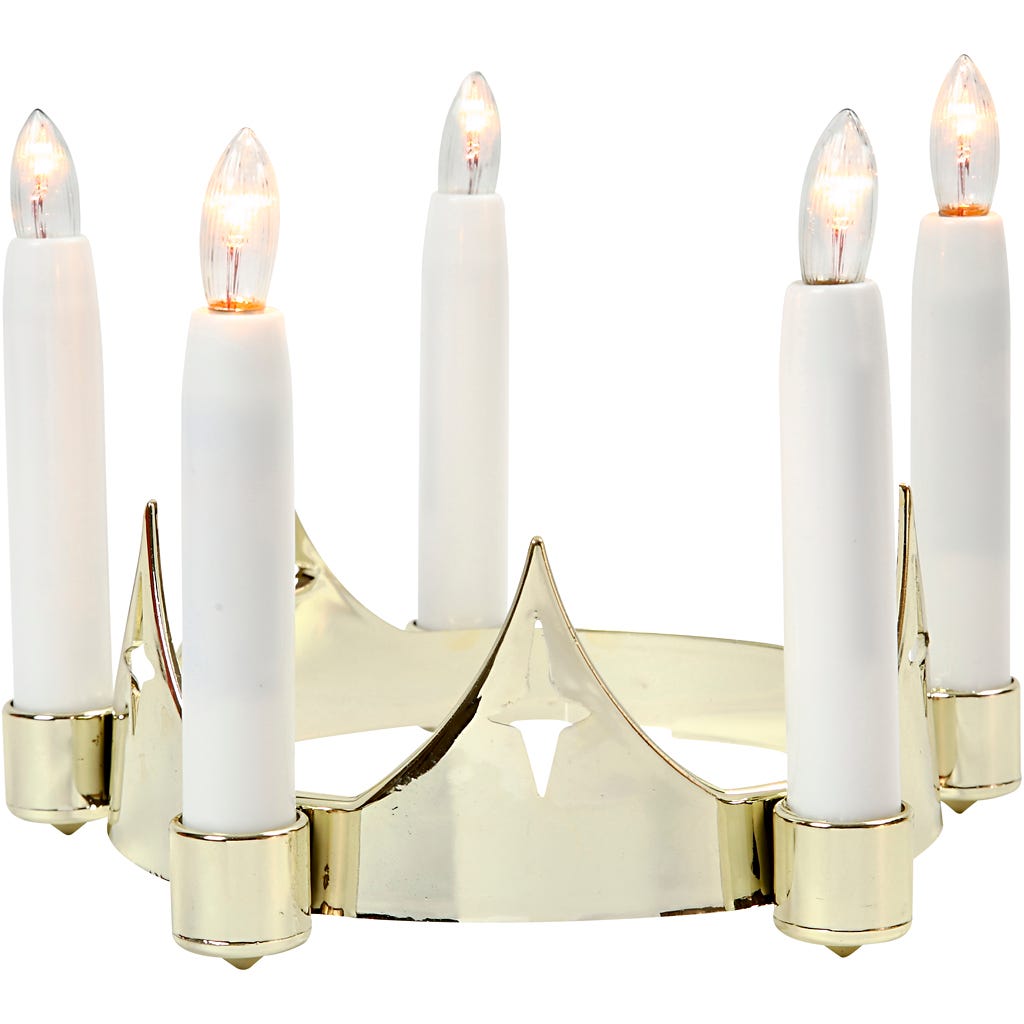 Luciakrona, H: 14 cm, Dia. 15-19 cm, 1 st. [HOB-52368]