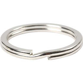 Nyckelring, Dia. 28 mm, försilvrad, 4 st./ 1 förp. [HOB-526040]