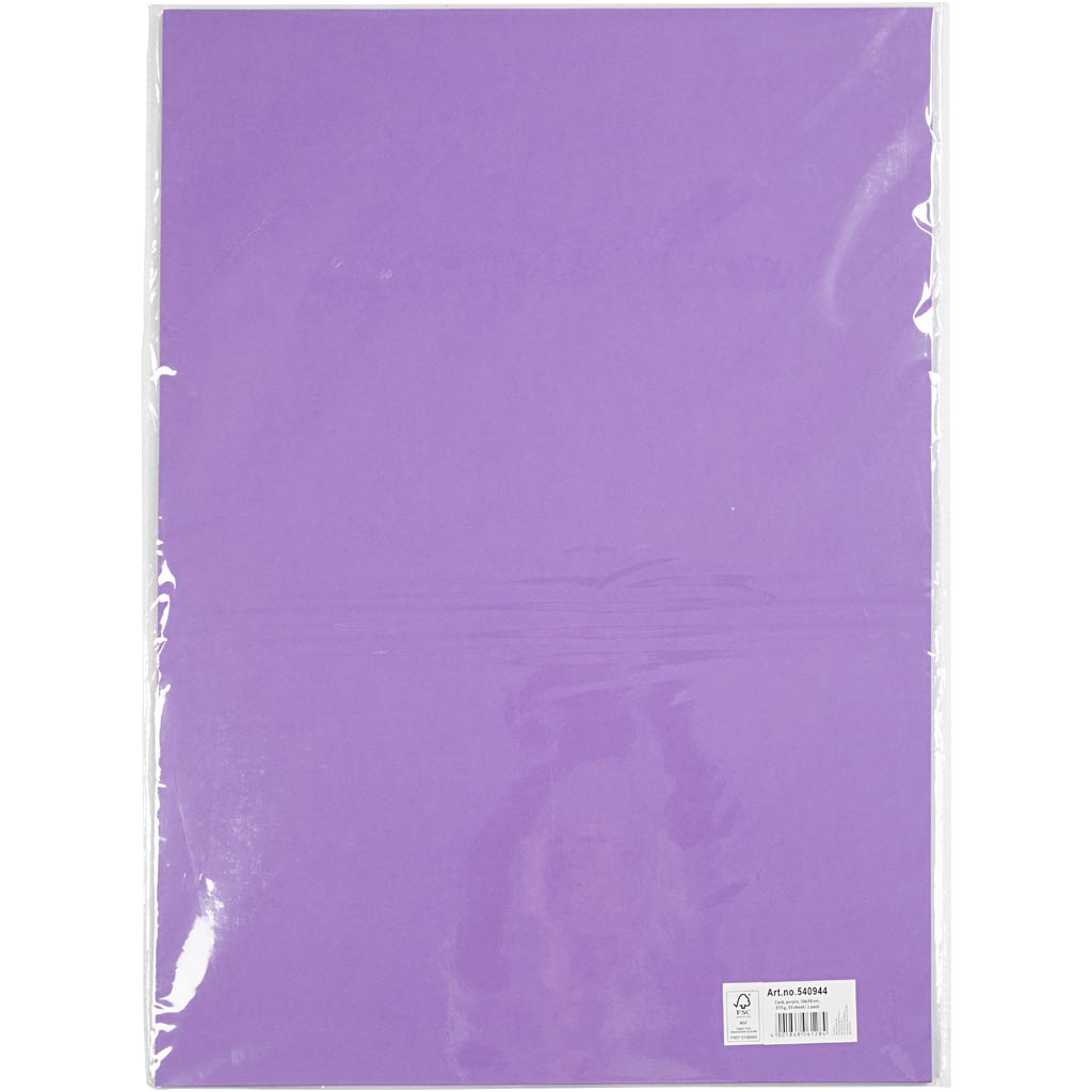 Kartong, ark 50x70 cm, 270 g, lila, 10 ark/ 1 förp. [HOB-540944]