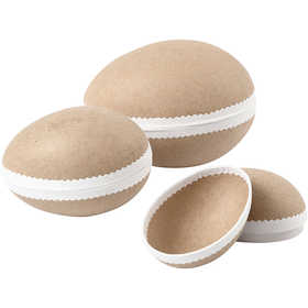 Tvådelade ägg, L: 12+15+18 cm, 3 st./ 1 förp. [HOB-54174]