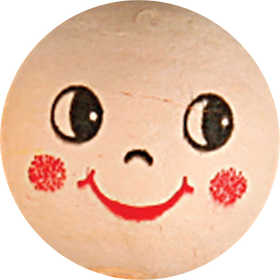 Huvuden, Dia. 22 mm, ivory, 10 st./ 1 förp. [HOB-542220]