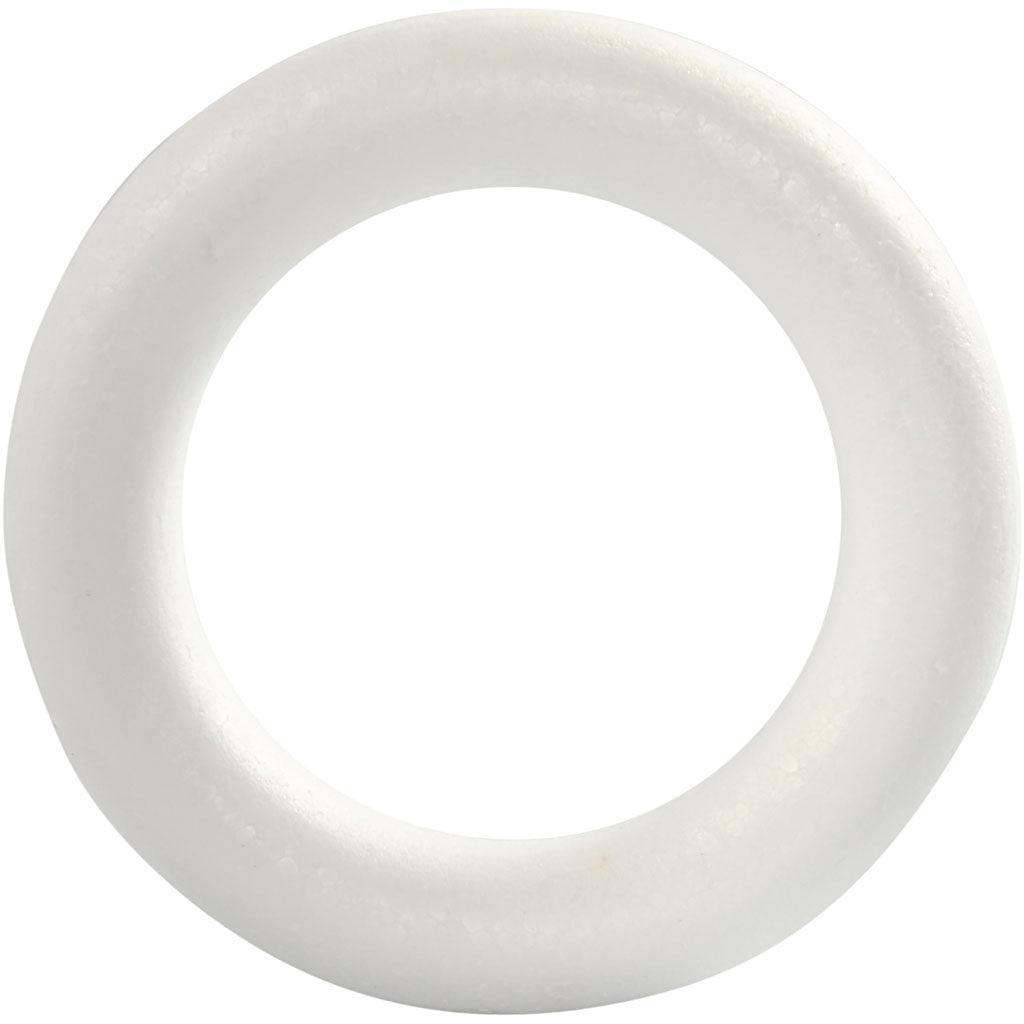 Ring, size 17 cm, thickness 30 mm, white