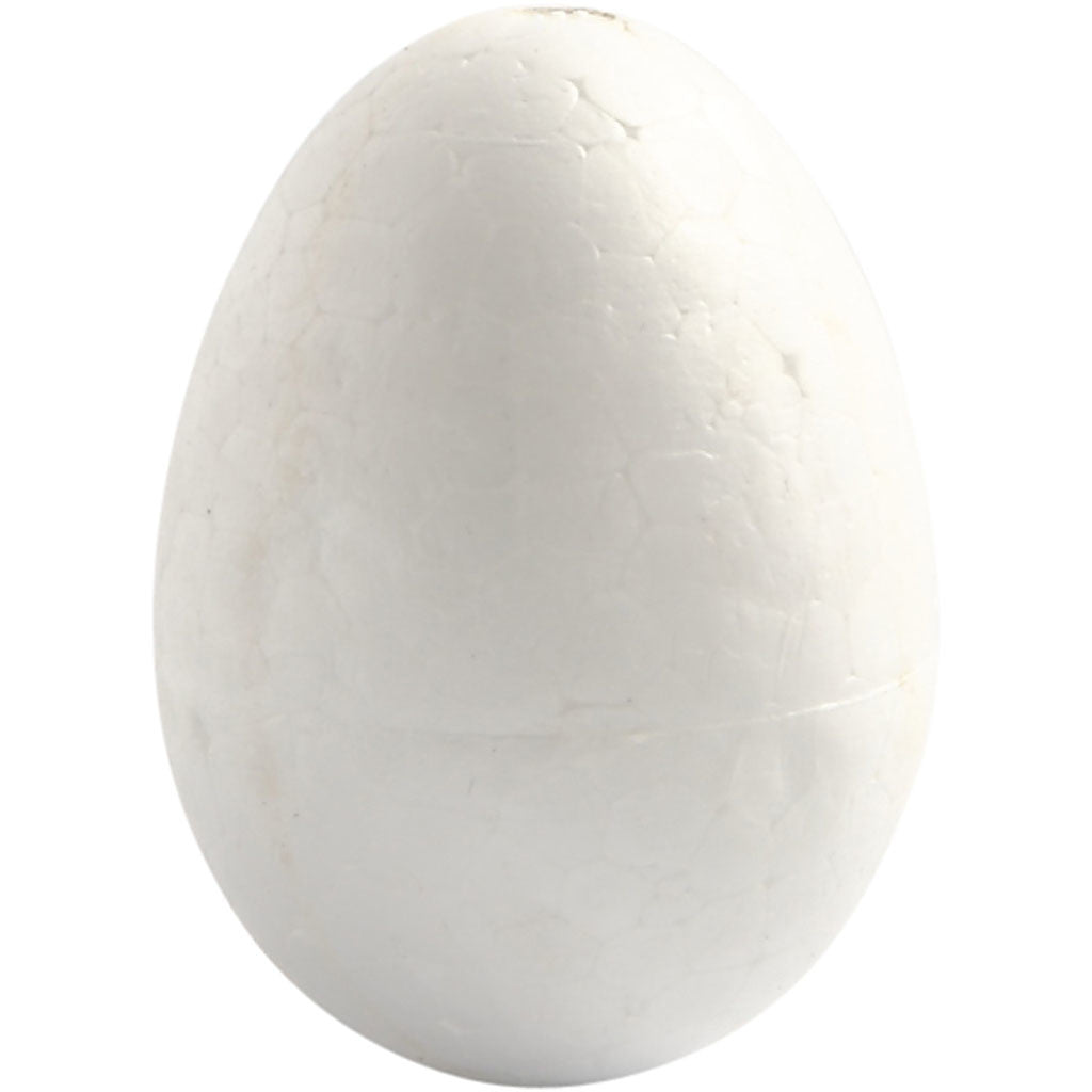 Ägg, H: 4,8 cm, vit, 10 st./ 1 förp. [HOB-543190]