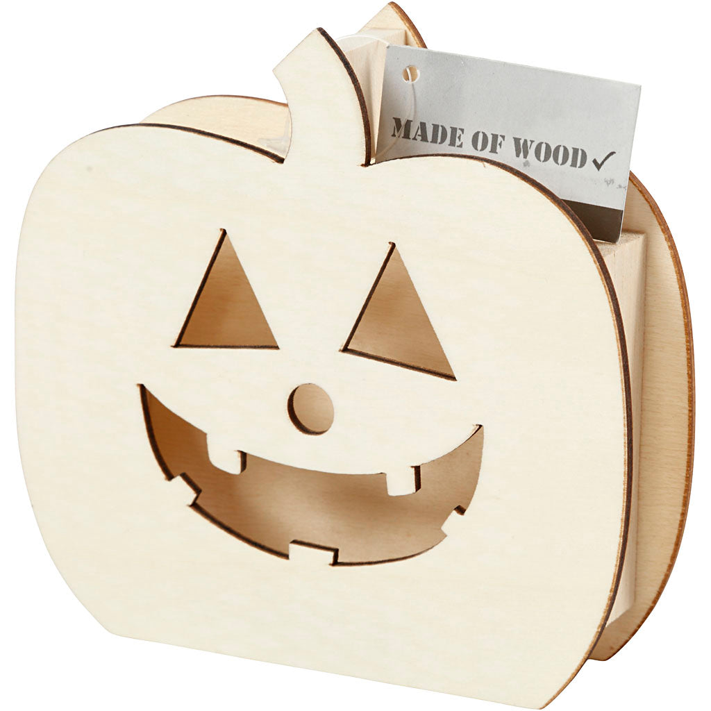 Halloweenfigur, Pumpahuvud, H: 13 cm, D: 3 cm, B: 13,5 cm, 1 st. [HOB-54416]