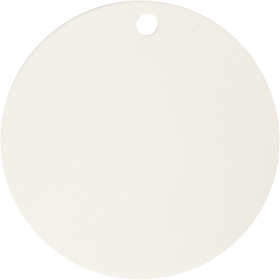 Platta, Dia. 15 cm, tjocklek 0,5 cm, vit, 1 st. [HOB-55501]