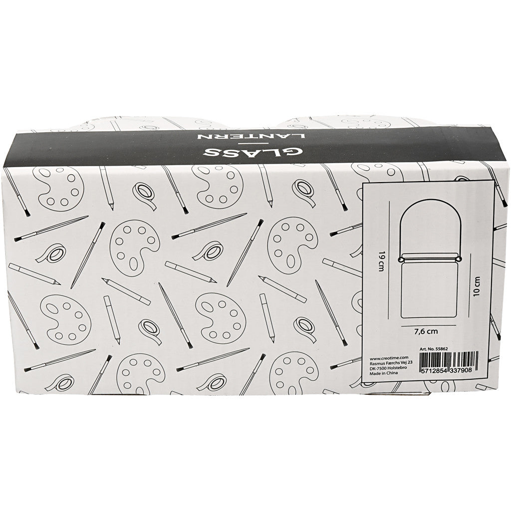 Lanterna, H: 10 cm, Dia. 7,6 cm, 2 st./ 1 förp. [HOB-55862]