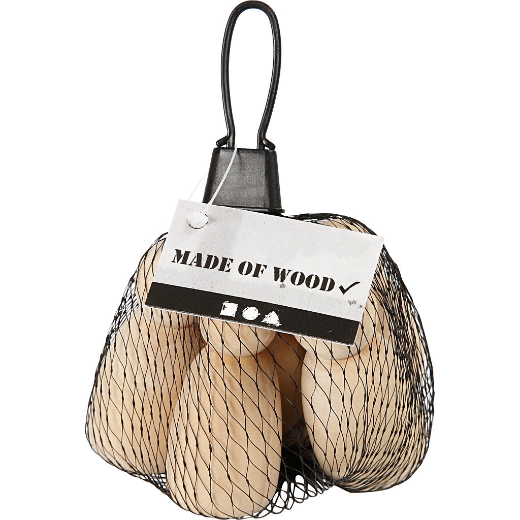 Träfigurskropp, H: 6 cm, 5 st./ 1 förp. [HOB-55974]