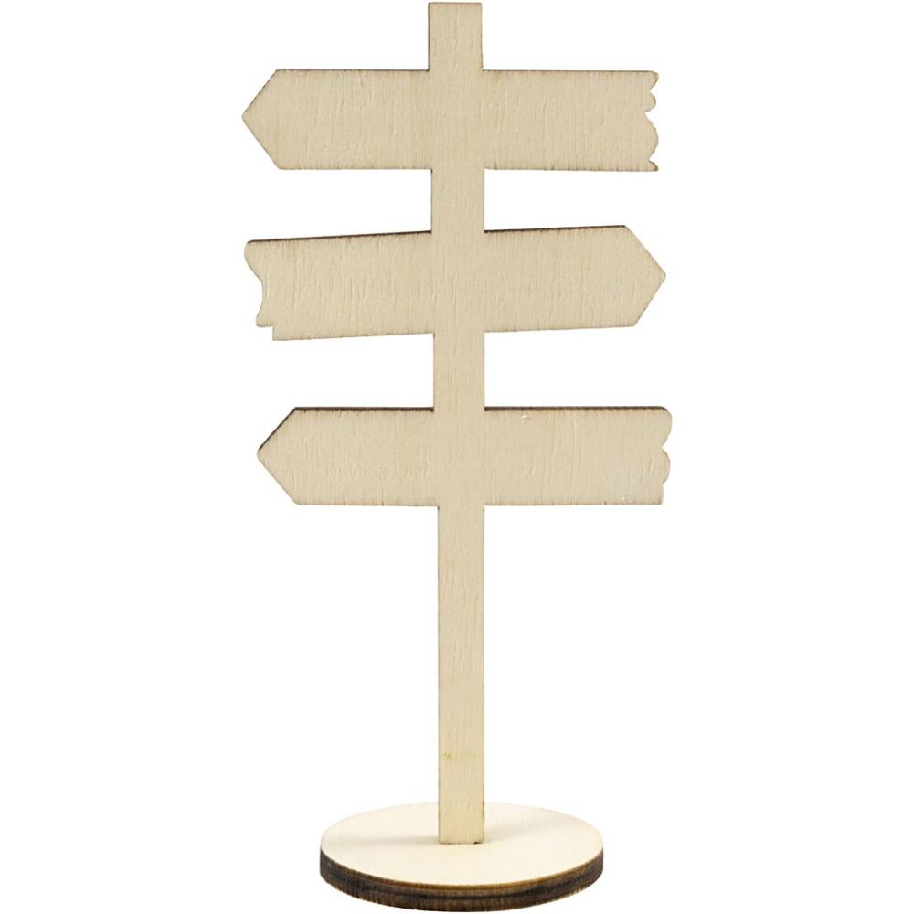 Skylt på fot, H: 12 cm, B: 6 cm, 1 st. [HOB-55992]