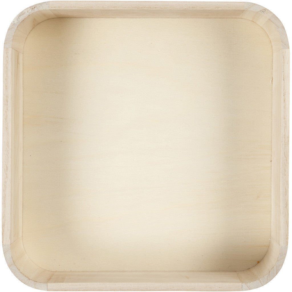 Bricka, H: 7 cm, stl. 25x25 cm, 1 st. [HOB-56132]