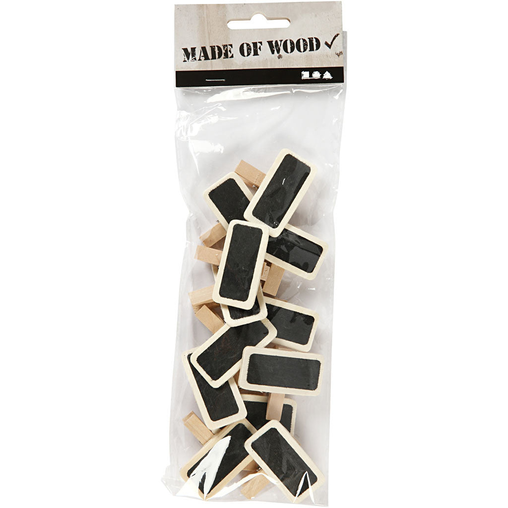 Tavla med klämma, stl. 4x2 cm, 12 st./ 1 förp. [HOB-562160]