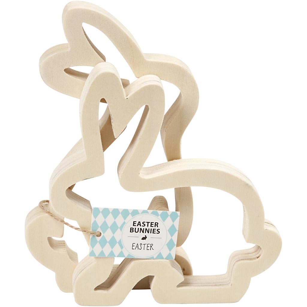 Påskharar, H: 14 cm, D: 2 cm, B: 13 cm, 2 st./ 1 förp. [HOB-56433]