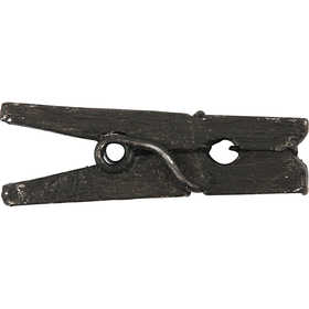 Mini klädnypor, L: 25 mm, B: 3 mm, svart, 36 st./ 1 förp. [HOB-56447]