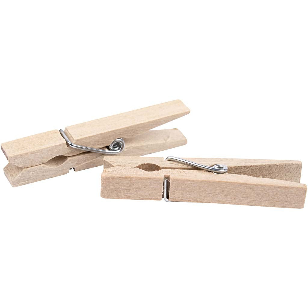 Klädnypor, L: 48 mm, B: 6 mm, 50 st./ 1 förp. [HOB-564550]