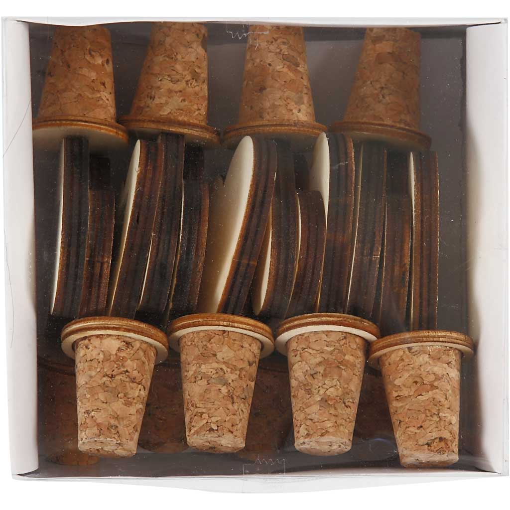 Kork, H: 9 cm, Dia. 15-20 mm, 12 st./ 1 förp. [HOB-56477]