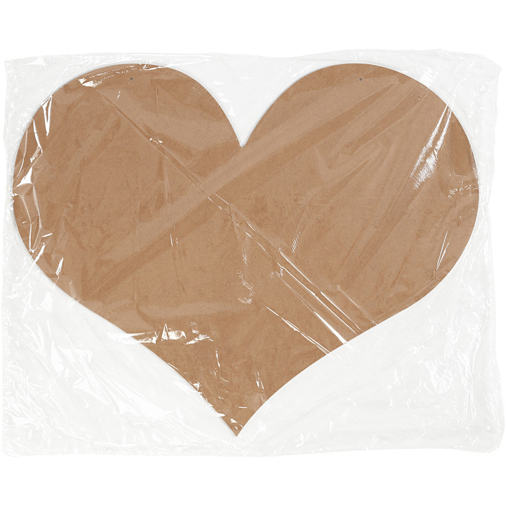 Hjärta, stl. 50x40 cm, tjocklek 5 mm, 1 st. [HOB-56745]