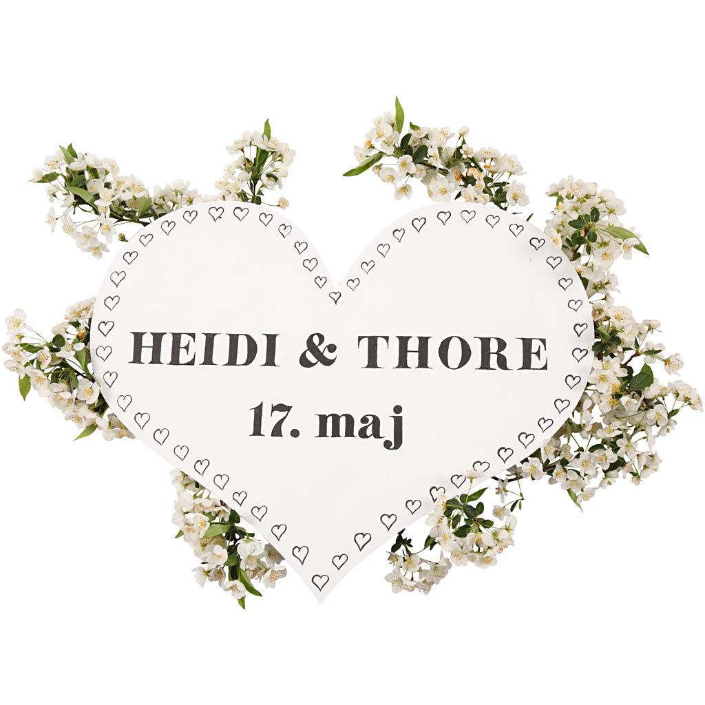 Hjärta, stl. 50x40 cm, tjocklek 5 mm, 1 st. [HOB-56745]